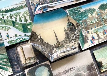 Location places decoupage travel dish