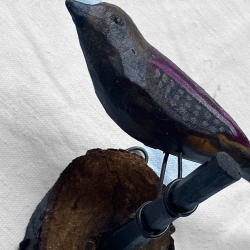 Black Forest Carved Bird (#B1102)