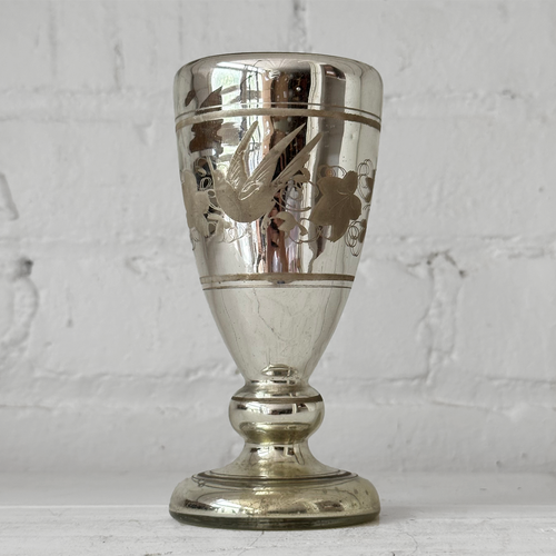 19th Century Mercury Glass Vase (#MG04)