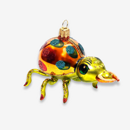 Orange & Green Bug Ornament