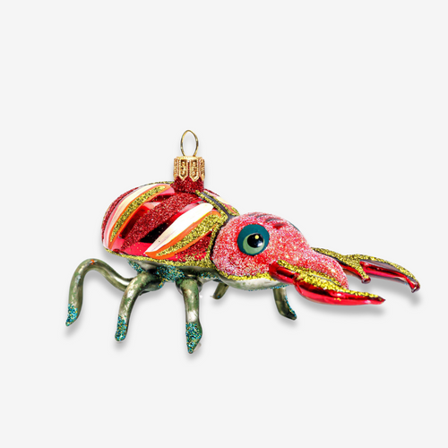 Red & Gold Beetle Ornament