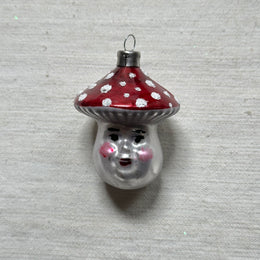 Nostalgic Mushroom with Face Ornament