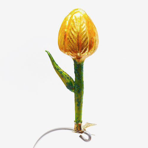 Yellow Tulip Clip-on Ornament