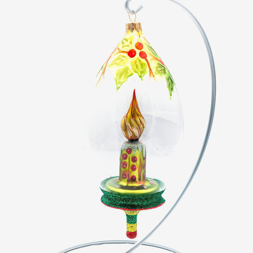 Green Candle Dome Ornament