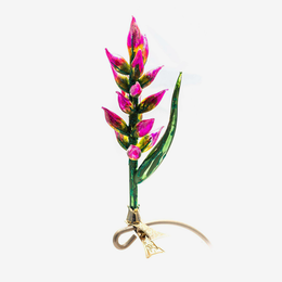 Yellow & Pink Spiky Flower Clip-on Ornament