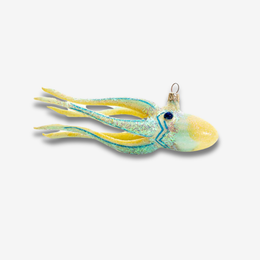 Yellow & Blue Squid Ornament