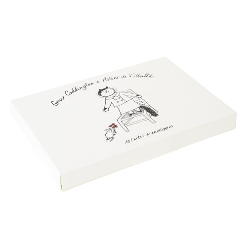 Grace Coddington Blondie and Jimi Cat Adventures Cards & Envelope Set of 10