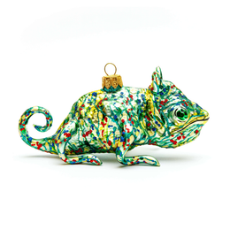 Multicolor Chameleon Ornament