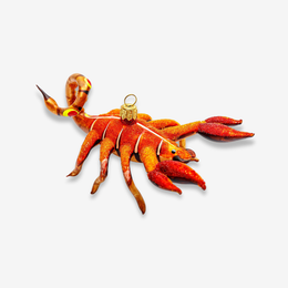 Orange Scorpion Ornament