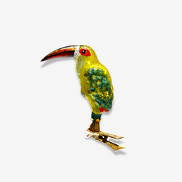 Small Green Clip-on Toucan Ornament