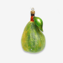 Pear With Leaf Ornament