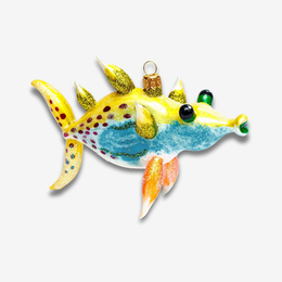 Yellow & Blue Fish Ornament