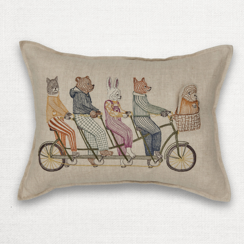 Tandem Bike Pocket Pillow