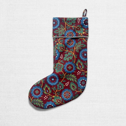 Custom One-of-a-Kind Hand Printed Stocking