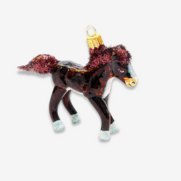 Small Brown Horse Ornament