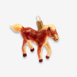 Small Light Brown Horse Ornament