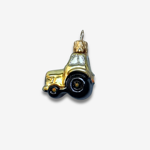 Nostalgic Mini Yellow Tractor Ornament