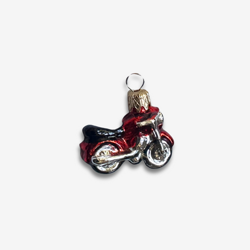 Nostalgic Mini Red Motorcycle