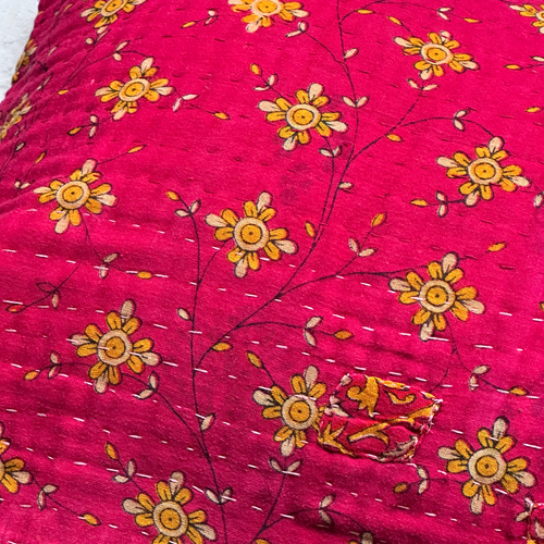 Vintage Sari Pillow (10JF23)