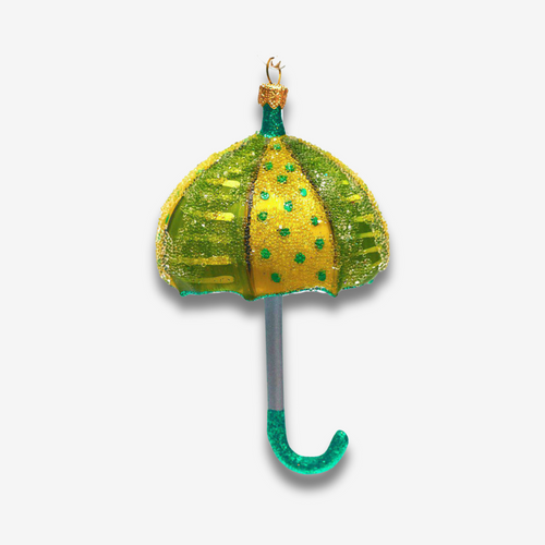 Yellow & Green Umbrella Ornament