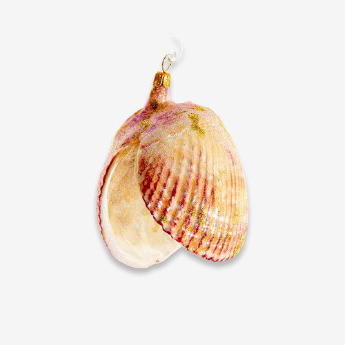 Oyster Clam With Pearl Ornament