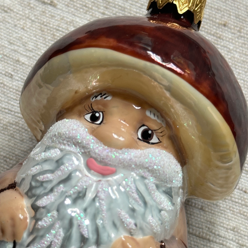 Nostalgic Brown Mushroom Man Ornament