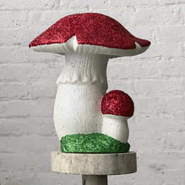 Large Mushroom Jar #3 — Carved In Mud Studios