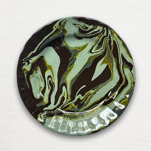 Marbled Dessert Plate XVIIIe (CP #1112)