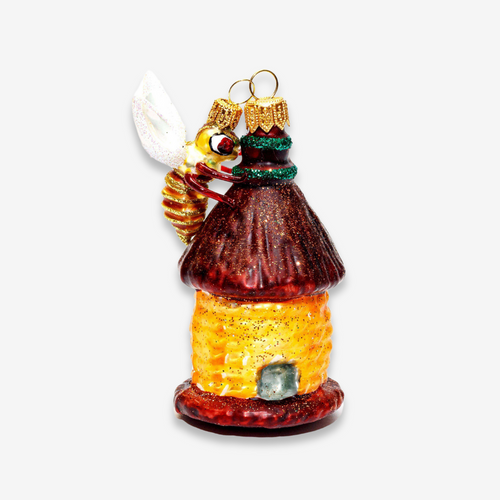 Beehive With Bee Ornament