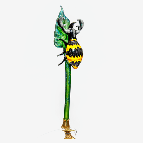 Beetle on Leaf Clip-On Ornament