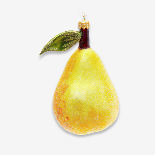 Pear with Leaf Ornament