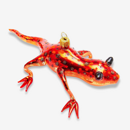 Orange & Red Salamander Ornament