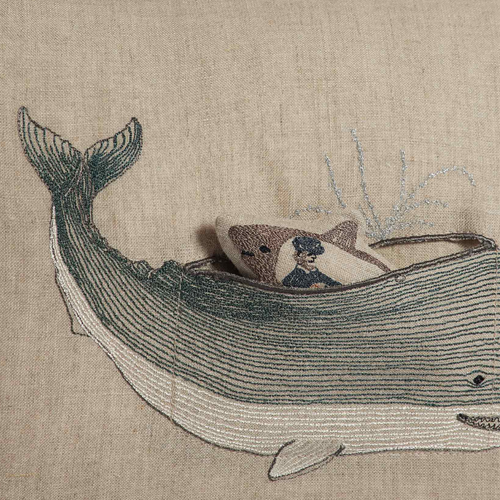 Very Hungry Whale Pocket Pillow