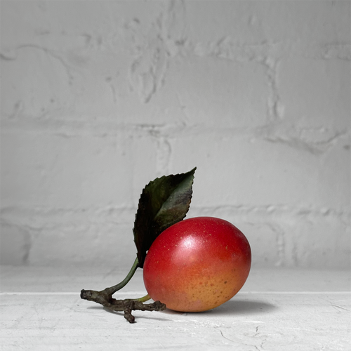 Porcelain Victora Plum with One Leaf