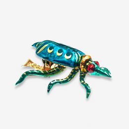 Blue & Green Clip-on Bug Ornament