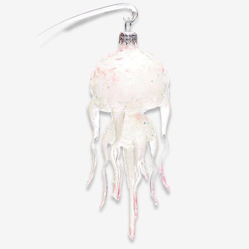 White & Pink Jellyfish Ornament