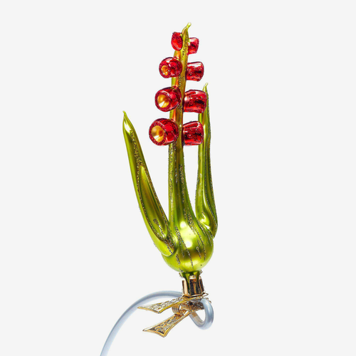 Red Bellflower Clip-on Ornament