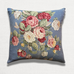 19th Century Custom Vintage Floral Pillow (#17)