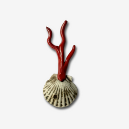 Decorative Porcelain Shell Charm (BC204)