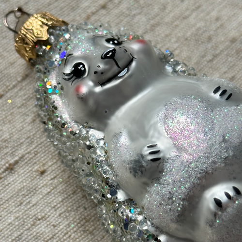 Nostalgic Silver Hedgehog Ornament