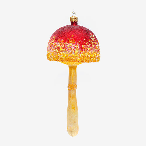 Yellow & Red Mushroom Ornament