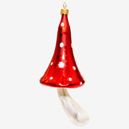 Long Top Red Mushroom Ornament