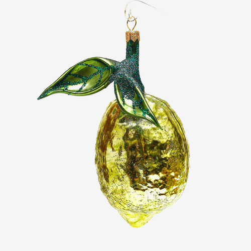 Lime with Leaves Ornament Ornament