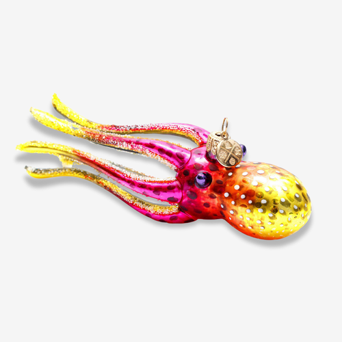 Multicolor Squid Ornament