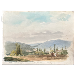 19th Century French Watercolor Painting by Alphonse Baril (83)