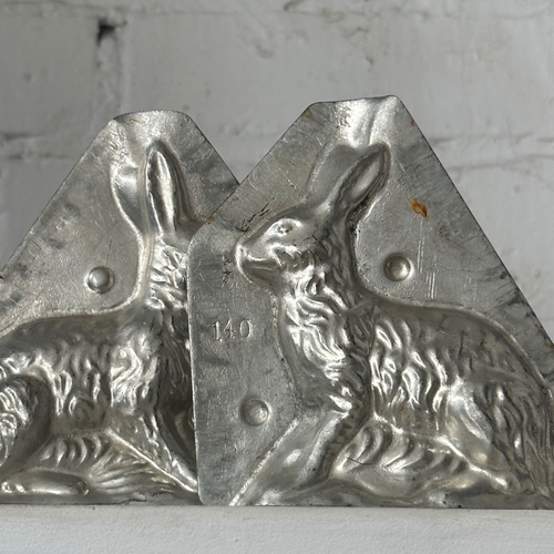 Antique Chocolate Rabbit Tin Mold (#19)