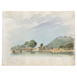 19th Century French Watercolor Painting by Alphonse Baril (62)