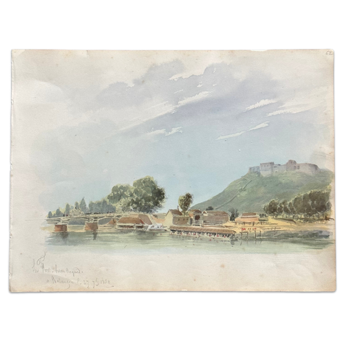 19th Century French Watercolor Painting by Alphonse Baril (62)