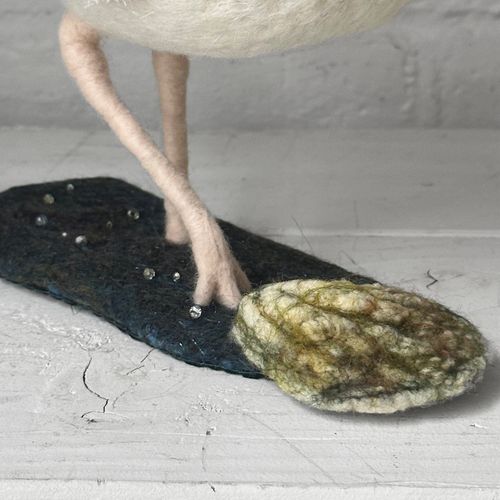 Needle Felted Oystercatcher #1