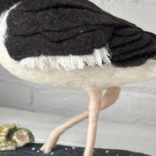 Needle Felted Oystercatcher #1